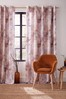 Voyage Pink Monet Lined Eyelet Curtains