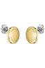 BOSS Medallion Gold IP Stud Earrings
