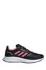 adidas Black/Pink Run Falcon Youth + Junior Trainers