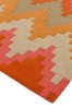 Asiatic Rugs Orange Matrix Chevron Wool Rich Rug