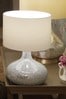 Pacific Silver/White Evie Mosaic Mirror Table Lamp