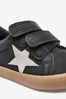Black Wide Fit (G) Star Touch Fastening Shoes