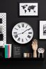 Jones Clocks Magazine Black Wall Clock