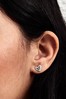 Olivia Burton Silver Screw Heart Stud Earrings