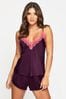 Ann Summers Cerise Lace and Satin Cami Set