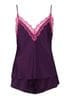 Ann Summers Cerise Lace and Satin Cami Set