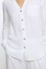 River Island White Linen Regular Shirt