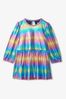 Hatley Metallic Rainbow Puff Sleeve Party Dress