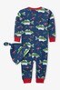 Hatley Blue Gone Fishing Baby Coverall And Hat