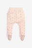 The Little Tailor Pink Rocking Horse Jersey Slouch Pants