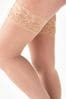 Nude Ladder Resist Lace Top 15 Denier Hold-Ups
