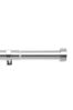 Brushed Silver Extendable Stud End 28mm Curtain Pole Kit
