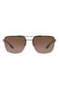 Prada Sport Brown Rimless Polarised Lens Sunglasses