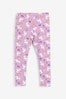 Pink Unicorn Print Leggings (3-16yrs)