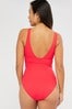 Accessorize Red Lexi Mesh Insert Slimming Suit