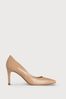 L.K.Bennett Nude Floret Patent Leather Pointed Toe Courts