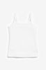 Grey/Pink/White 3 Pack Rib Strappy Cami Vests (1.5-16yrs)