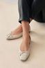 Bone Forever Comfort® Leather Square Toe Ballerina Forever Comfort Shoes