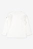 Polarn O. Pyret White Organic Cotton Long Sleeved Top