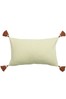 furn. Brick Red Esme Tufted Polyester Filled Cushion