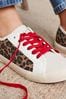 Joules Animal Print Coast Pump Lace-Up Trainers