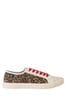 Joules Animal Print Coast Pump Lace-Up Trainers