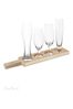 Jeray Clear Final Touch Wooden 6 Piece Beer Tasting Set