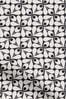 Orla Kiely Black Woven Acorn Cup Made To Measure Roman Blind