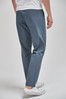 Light Blue Straight Fit Stretch Chino Trousers