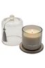 Grey Tregaron Lustre 230g Candle with Clear Cloche