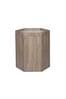 Pacific Natural And White Wood Hexagonal Large Storage Box