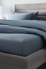 Shadow Blue 300 Thread Count Collection Luxe Deep Fitted 100% Cotton Fitted Sheet