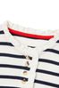 Joules Blue Grace Frill Henley Top 2-12 Years