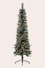 Laura Ashley Green Pre-Lit LED Slim 6ft Christmas Tree with Berries & Pine Cones