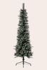 Laura Ashley Green Pre-Lit LED Slim 6ft Christmas Tree with Berries & Pine Cones
