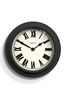 Jones Clocks Grey Opera Charcoal Grey Wall Clock