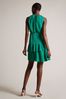 Ted Baker Green Zandaa Asymmetric Tiered Mini Dress