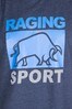 Raging Bull Blue Casual T-Shirt