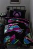 Purple Glow In The Dark Xbox Duvet Cover and Pillowcase Set