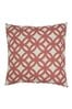 furn. Berry Red Nomi Monoprint Polyester Filled Cushion