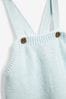 The Little Tailor Blue Knitted Baby Romper