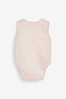 Pink Premature Baby 3 Pack Vest Bodysuits
