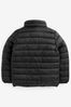 Black Shower Resistant Puffer Jacket (3-17yrs)