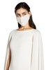 Adrianna Papell White Pearl Embellished Mask