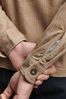 Superdry Brown Merchant Quilted Overshirt