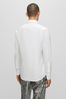 HUGO White Placket Trim Long Sleeve Shirt