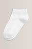 White 5 Pack Trainer Socks