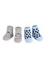 aden + anais Blue Monkey Spot Cozy Booties Two Pack Gift Set