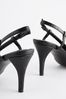 Black Forever Comfort® Chisel Toe Slingback Heels