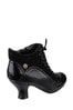 Hush Puppies Black Vivianna Lace-Up Heeled Boots